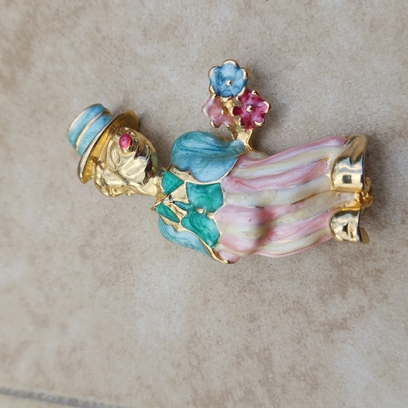 Two Sisters Jewelry - Two Sisters Vintage Clown Brooch